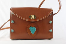 Leather & Wood Cross Body Bag